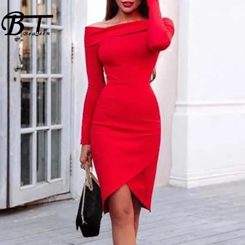 Красивые платья длинным рукавом. Красивое красное платье. Стильное красное платье. Красное короткое платье. Образ с красным платьем.