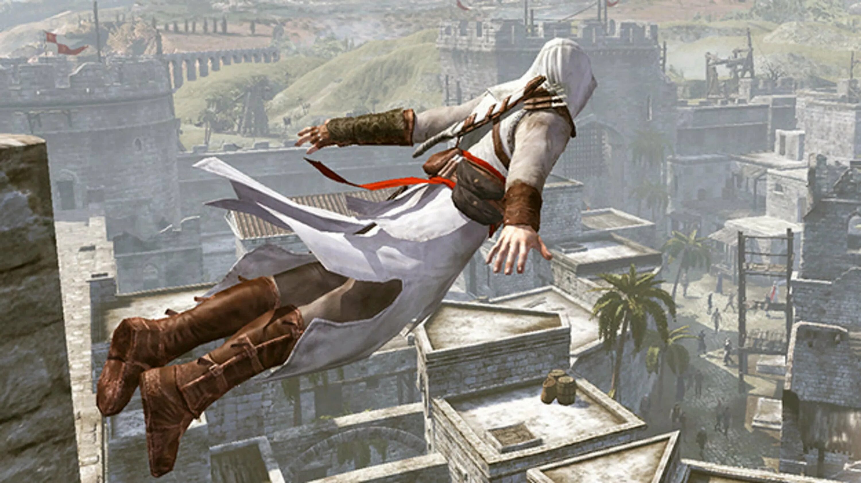 Мод на паркур ассасин крид. Эцио Аудиторе прыжок веры. Альтаир прыжок веры. Assassin's Creed прыжок веры. Ассасин Крид прыжок веры.