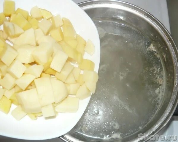 Кусочки затем добавить кусочки