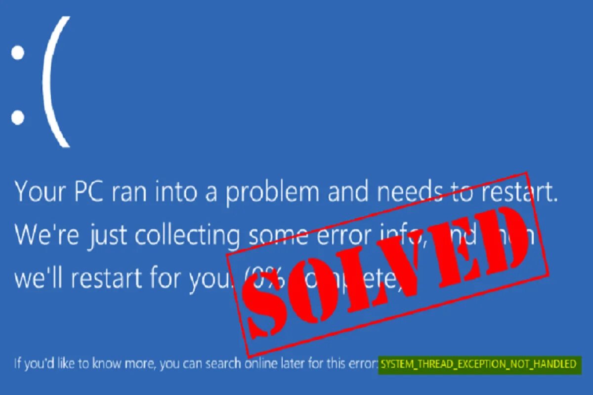 System thread exception windows 10. System thread not handled. синий экран system thread. ошибка system thread exception. синий экран system thread exception not handled.