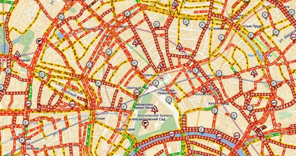 Как проехать пробки. Пробки 10 баллов москва. карта москвы пробки.
