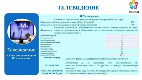 Кабельные тв пакеты