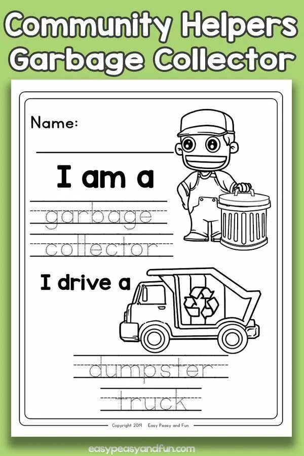 Help worksheets. Community Helpers Worksheets. Community Helpers Worksheets for Kids. Garbage Collector. Work Worksheets.