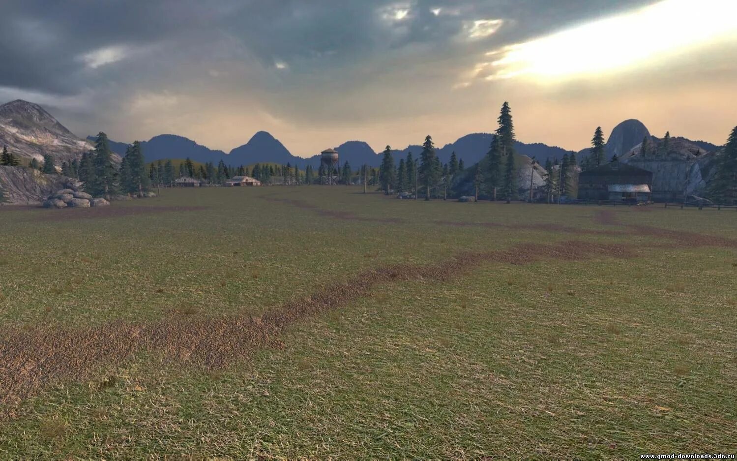 Garry s mod addons maps. Gmod пейзажи. gmod дорога. garry&#039;s mod пейзаж. дорога карта gmod.