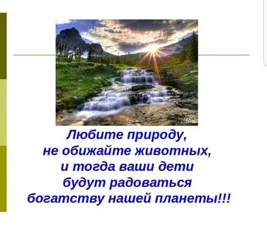 Предложение с любить природу