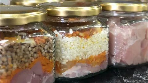 Каша с мясом в банке без автоклава