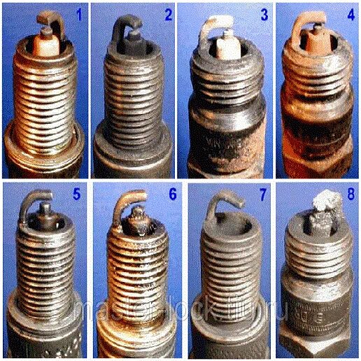 Почему свечи в машине. Мопед Альфа цвет свечи зажигания. Свеча зажигания цвет нагара 2т. Свеча зажигания цвет нагара 4т. Нормальный цвет свечей зажигания ВАЗ 2109 инжектор.
