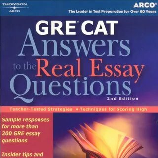 014 Essay Example Answers To The Real Questions Gre Cat 2nd Wonderful Issue...