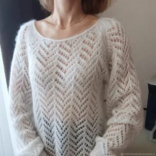 Связать ажурный свитер