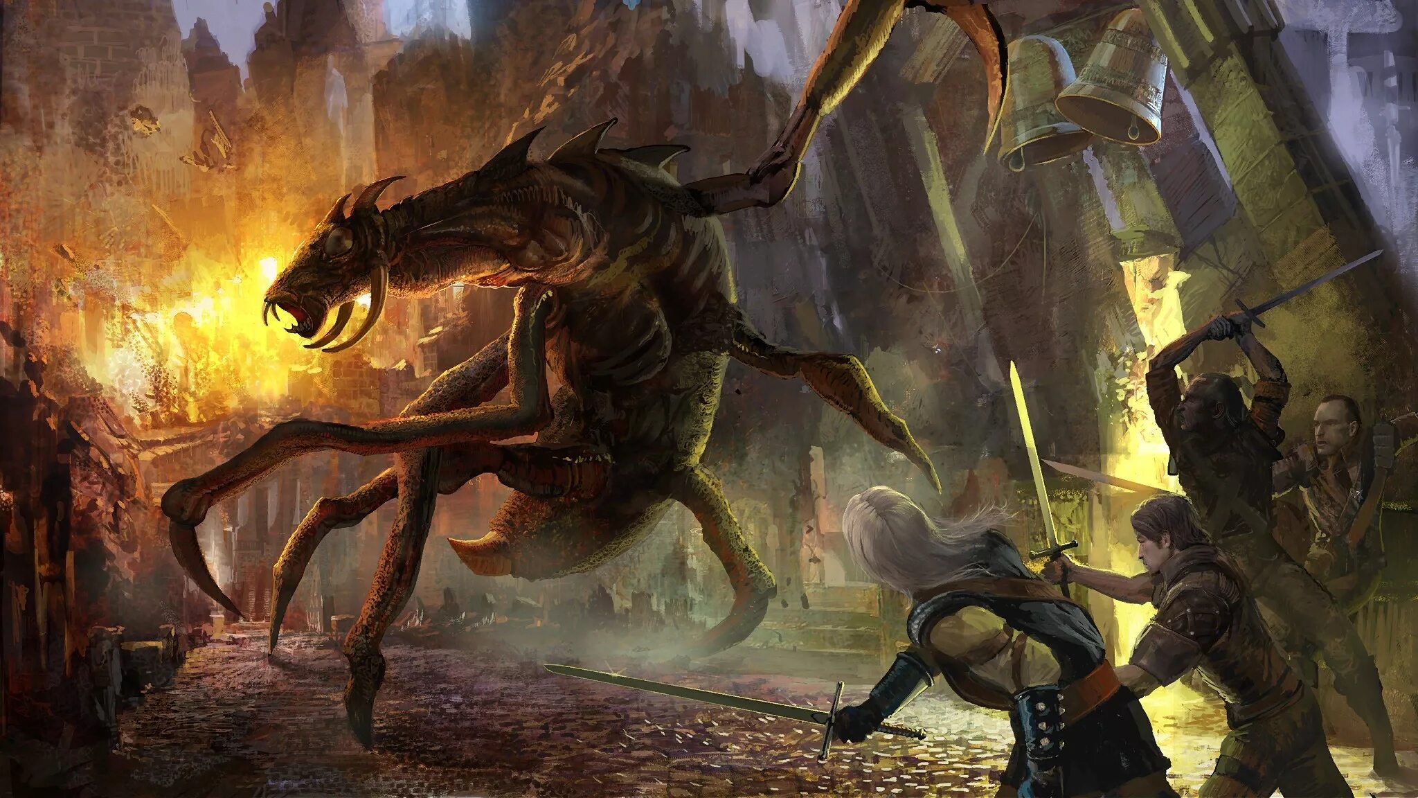 ведьмак химера. ведьмак химера. первый босс в игре ведьмак 1. химера ведьмак бестиарий. Frightener ведьмак.