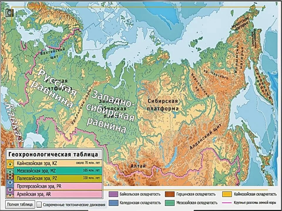 Формы рельефа России на карте 8 класс география. Карта России с равнинами и плоскогорьями и возвышенностями. Карта России: тектоника и формы рельефа. Равнины Плоскогорья низменности на карте России.