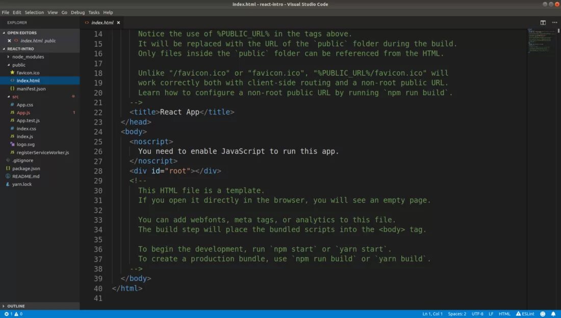 React add. React html. Джава скрипт реакт. Реакт и html. Visual Studio code библиотеки.