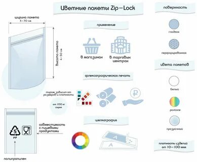 Размеры пакетов zip lock