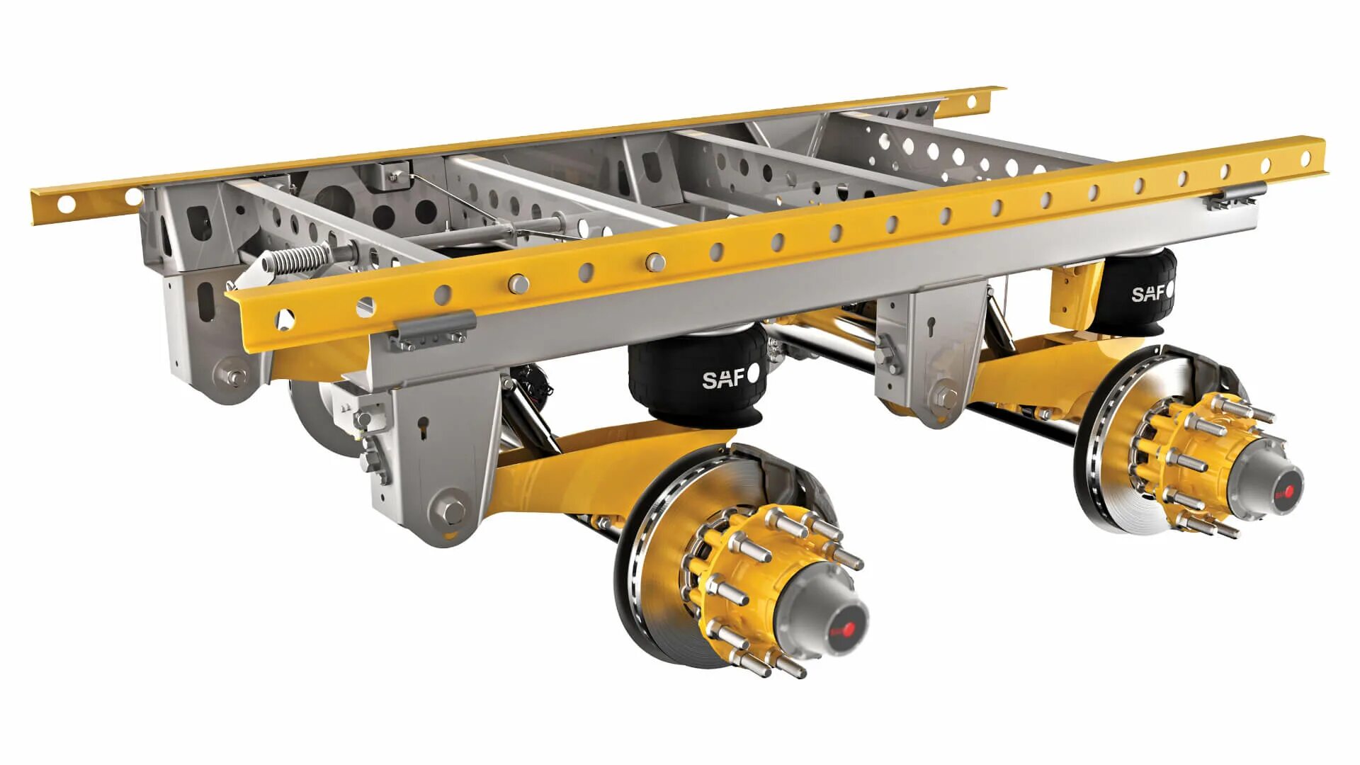 Интегральная ось. Подвеска saf полуприцеп. Saf Holland подвеска. Ось saf Holland. Подвеска полуприцепа Саф.