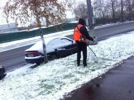 Косим зимой