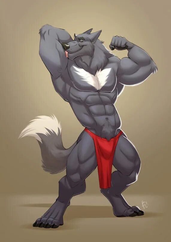 Muscle furry кенгуру. Мускулистый волк. Волки мускулы. Волк культурист.