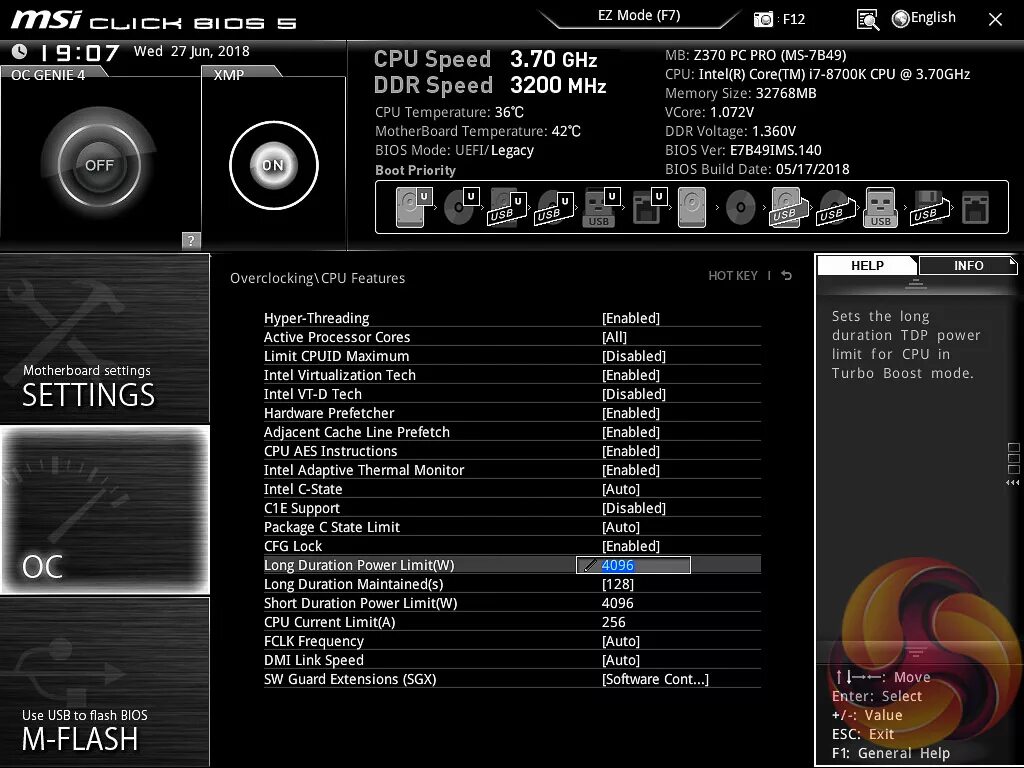 Hyper bios. Msi pro series bios. msi z370 bios. hyper threading в биосе msi 5. msi z370 pc pro.
