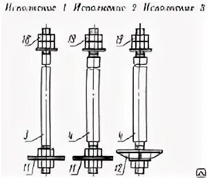 Фундаментные болты расстояние