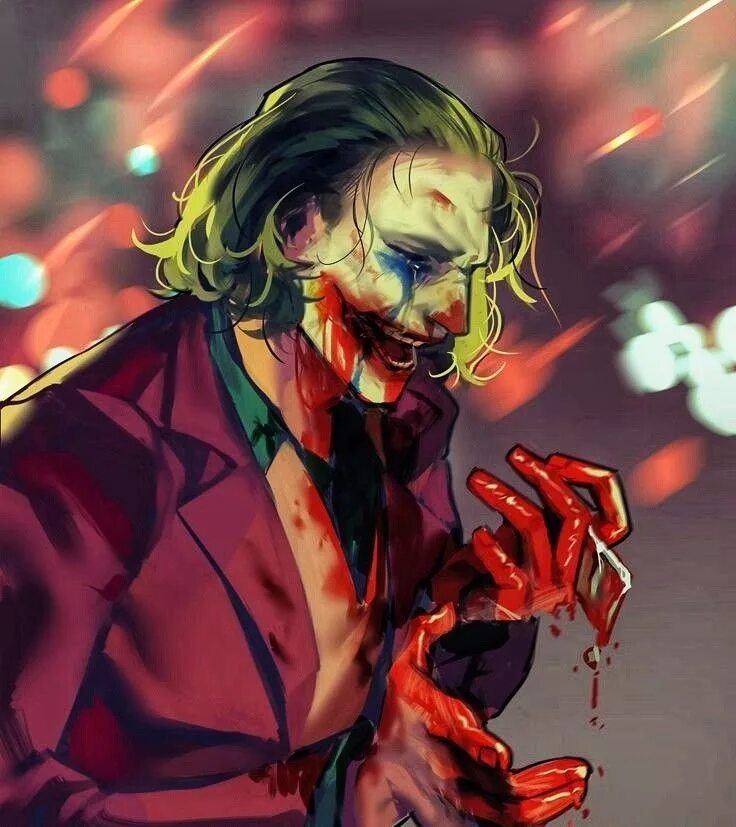 Joker art. Джокер Хоакин Леджер арт.