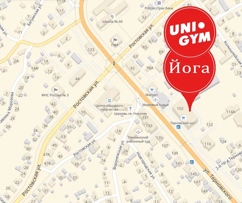 149 на карте пенза