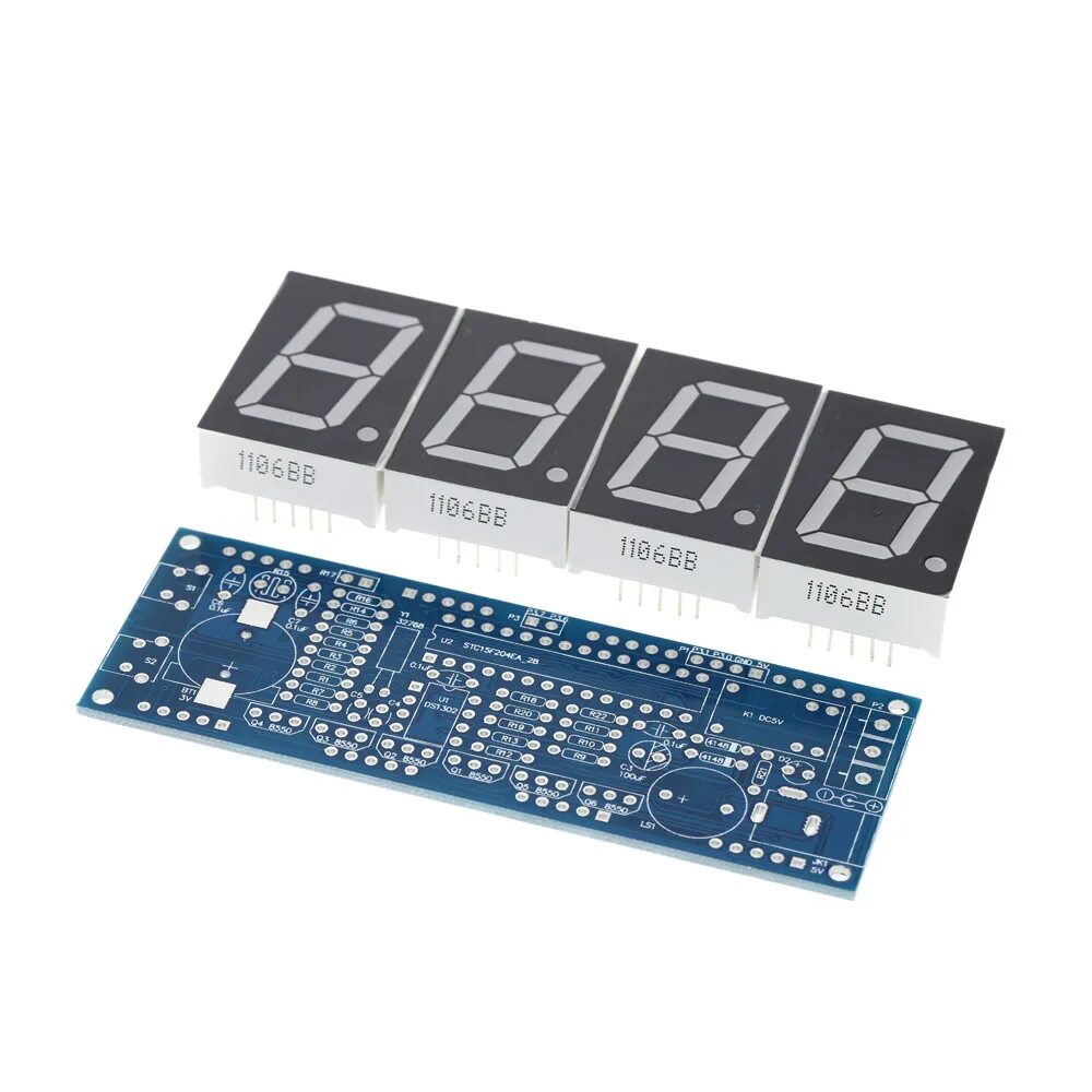 Набор для сборки часов. Digital Clock ds1302 4 Digit. Плата часов. Электронные часы плата.