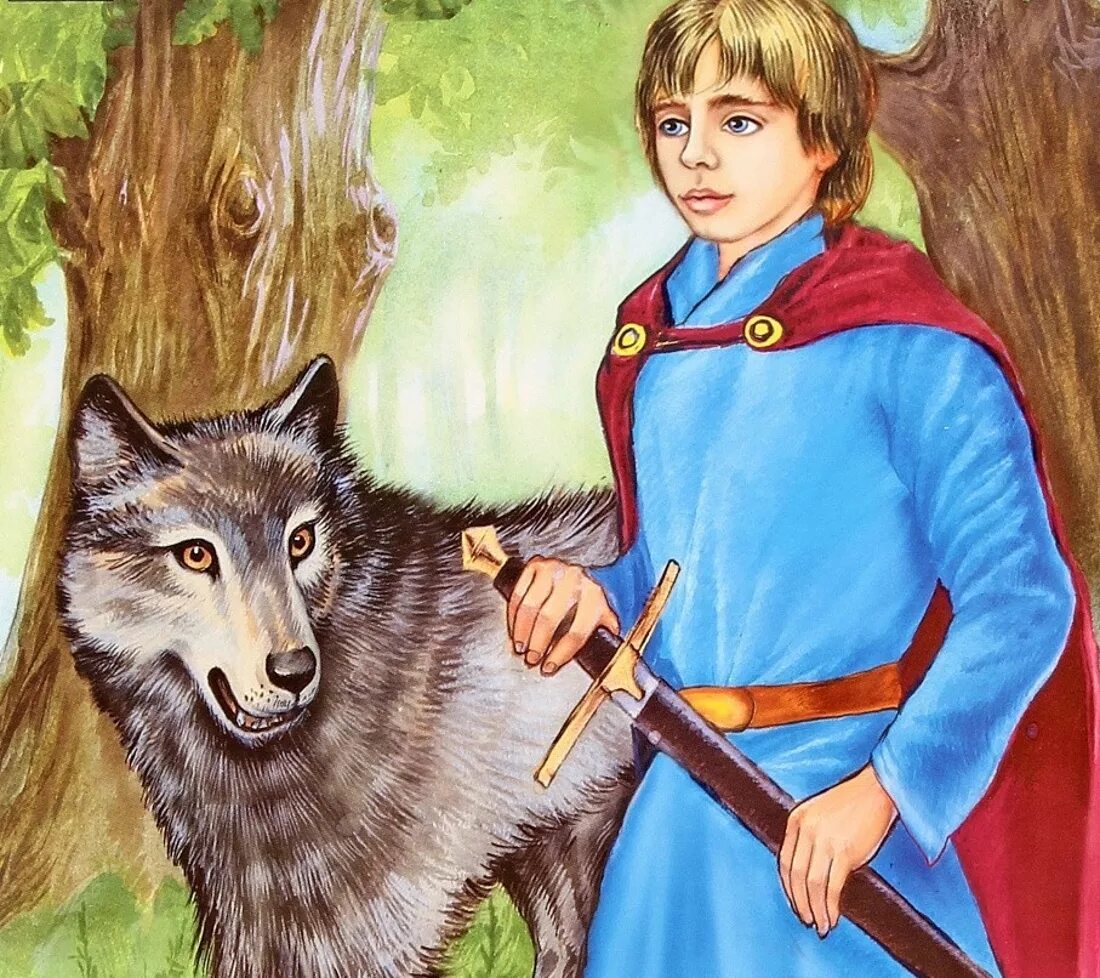 Царевич и серый волк рисунки. Иване црревич и серый волк.