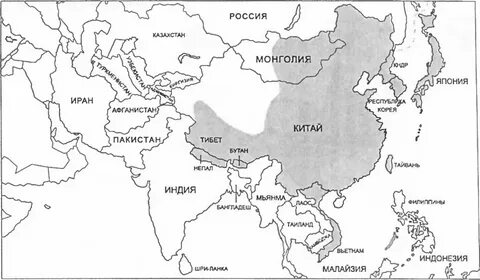 Страны азии и их столицы контурная карта