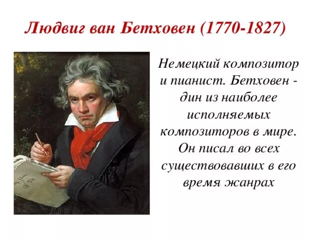 Сообщение о бетховене 4 класс. Сообщение о бетховене 4 класс