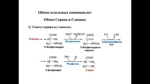 Глицин из серина