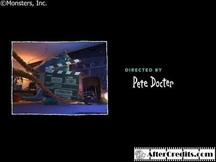 Monsters inc end credits