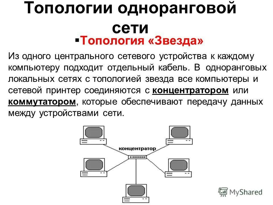 Одноранговая локальная сеть с топологией звезда. Одноранговая локальная сеть с топологией звезда схе. Топология локальной сети звезда-шина. Описание одноранговой сети с топологией линейная шина. Одноранговая компьютерная сеть