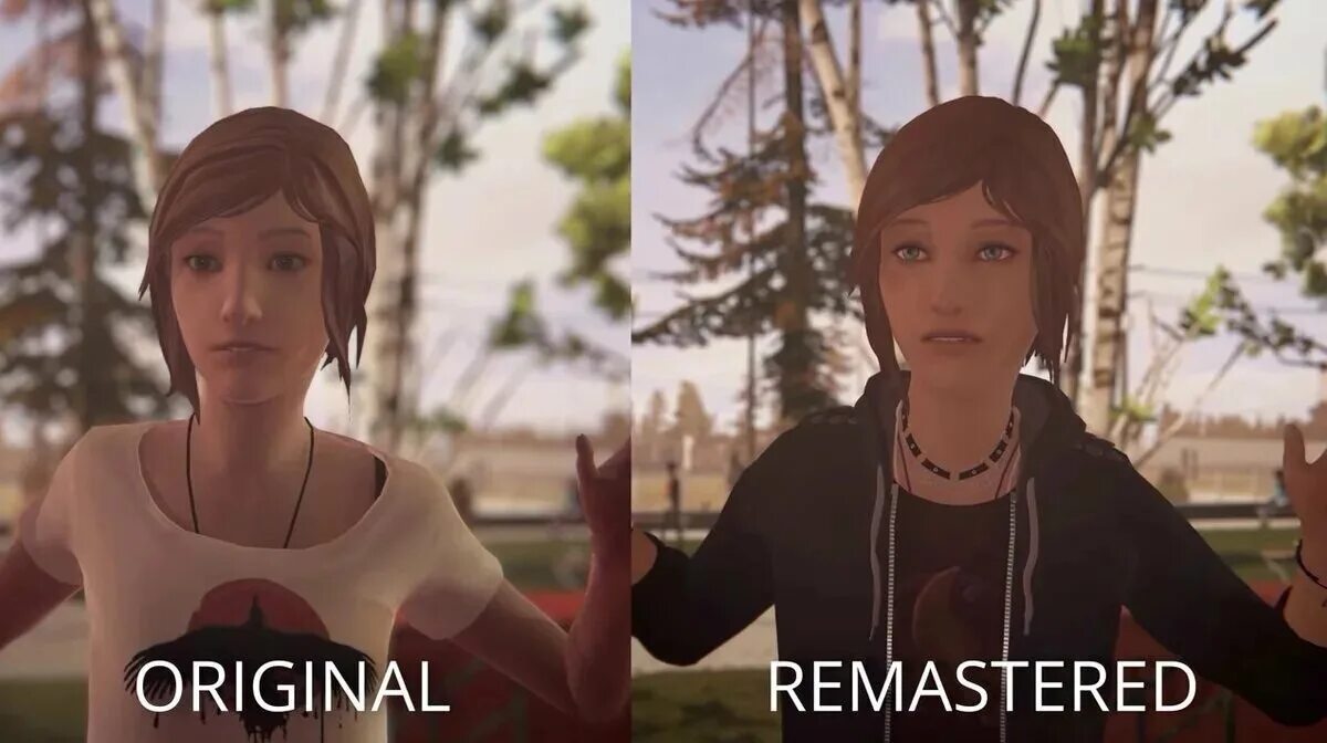 Life is life original. Life is Strange before the Storm ремастер. Life is Strange Remastered Max. Life is Strange Remastered сравнение.