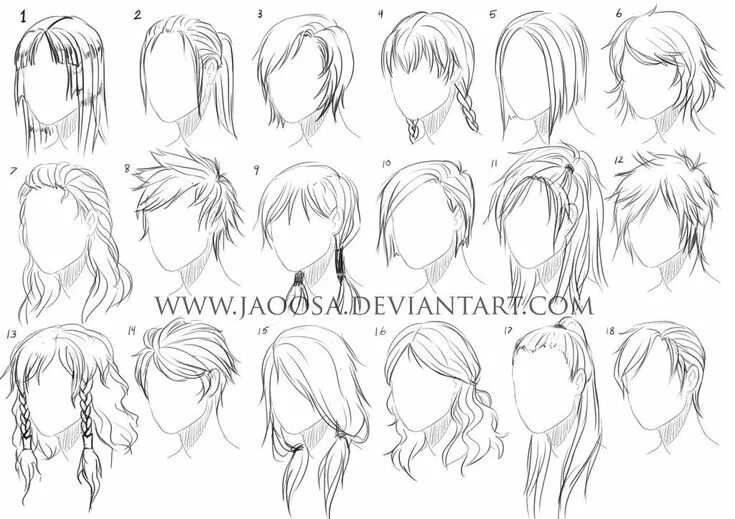 Pin by image collector on причесоны Drawing hair tutorial, Manga hair, Anime hai