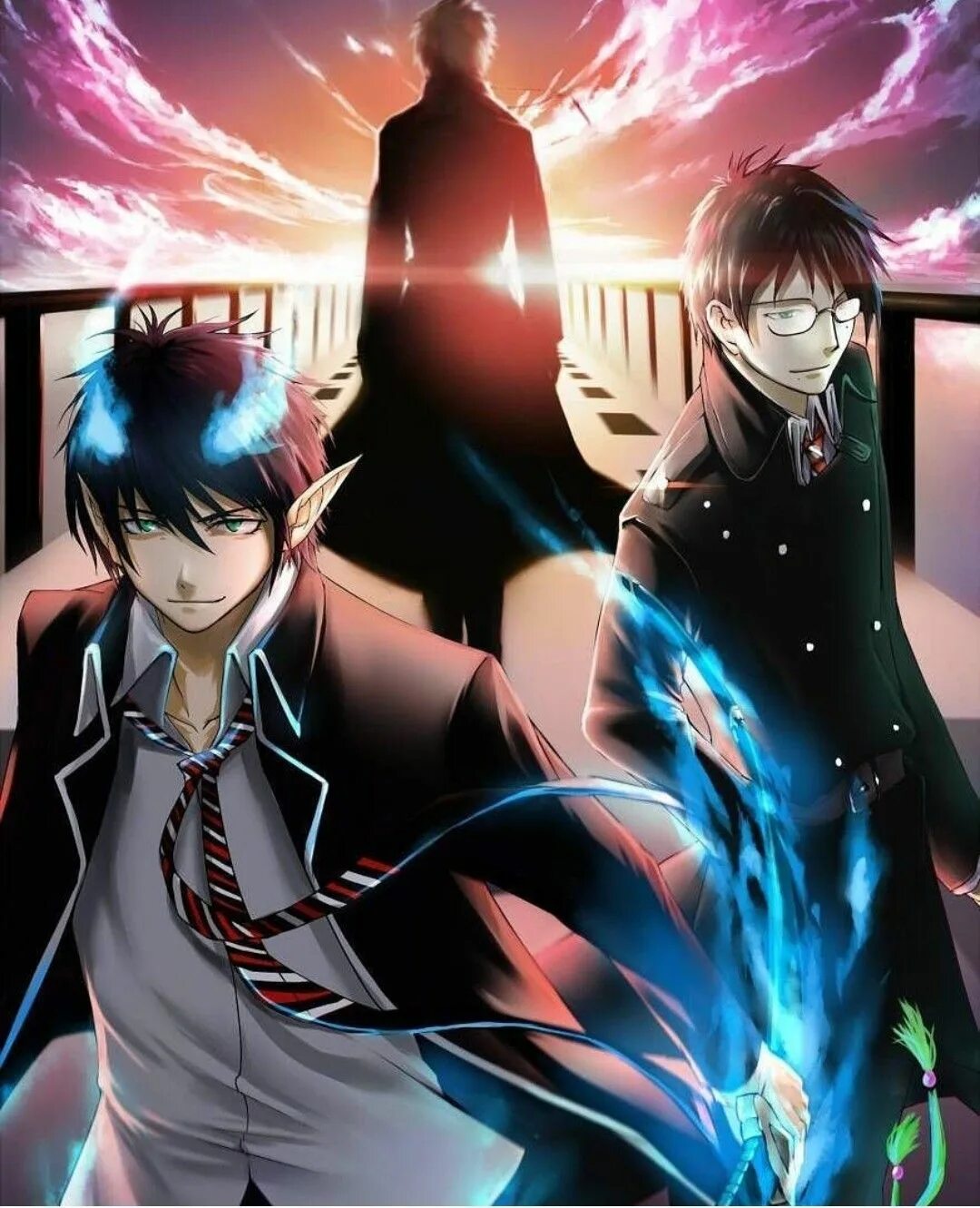 Синий экзорцист похожие. Рин и юкио скрины. Синий экзорцист похожие. Синий экзорцист. Синий экзорцист.