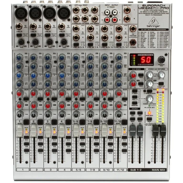 Настроить микрофон пульт. Микшерный пульт Behringer 1622fx. Пульт Беренджер микшерный 1622 FX. Микшерный пульт Behringer ub1622fx-Pro Eurorack. Микшерный пульт Behringer xenyx1622fx.