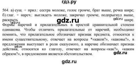 Номер 564 по русскому языку 5 класс