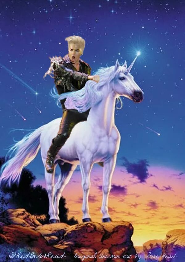 Riding on a white