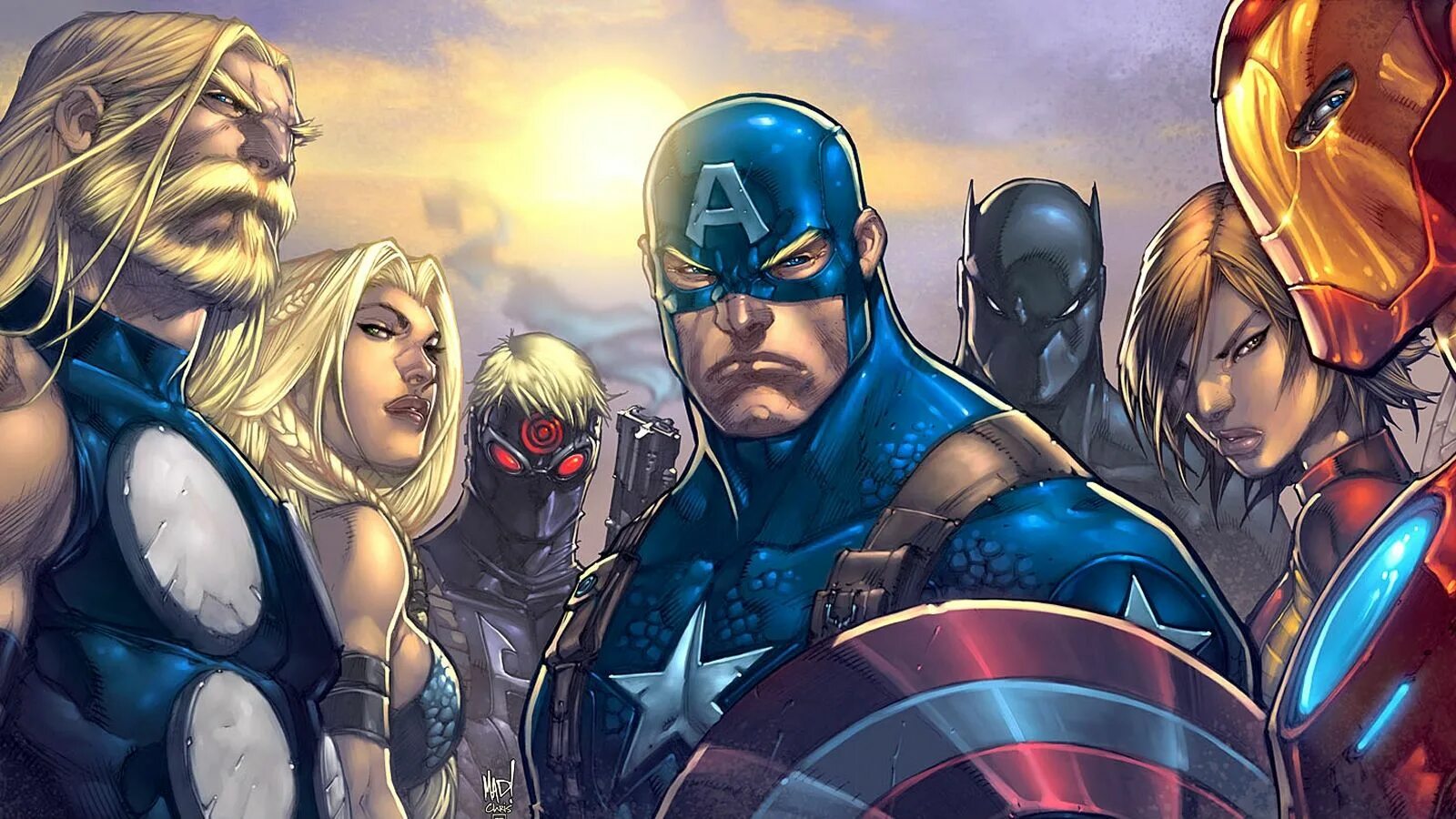 Comics. Капитан Марвел Алтимейт. Тор Алтимейтс. Джо Мадурейра Мстители. Мстители (Marvel Comics).