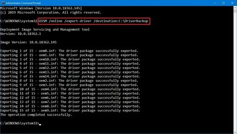 Drive export