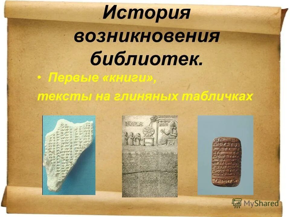 История первой библиотеки