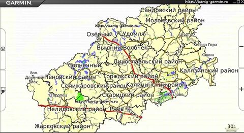 Гугл карта тверская область