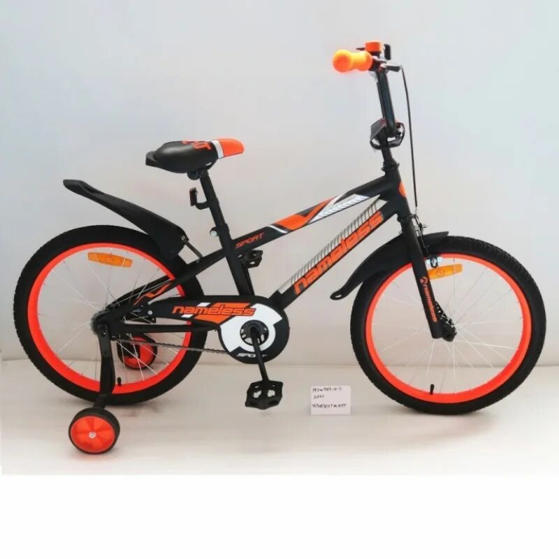 Велосипед 20" Nameless Sport, черный/оранжевый. Велосипед Nameless 20. Детский велосипед Nameless Sport 20. Велосипед 18 Nameless Sport, чёрный/оранжевый.