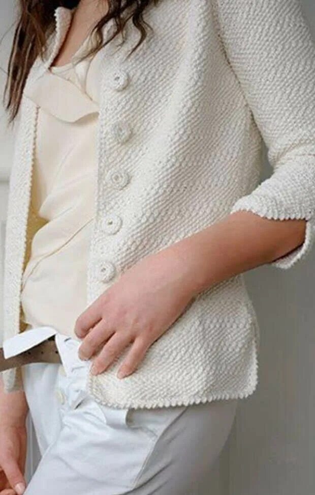 Белый жакеты спицами. Verena 2015 ажурный кардиган белый. Летний вязаный пиджак. Летний вязаный жакет. Белый вязаный жакет.