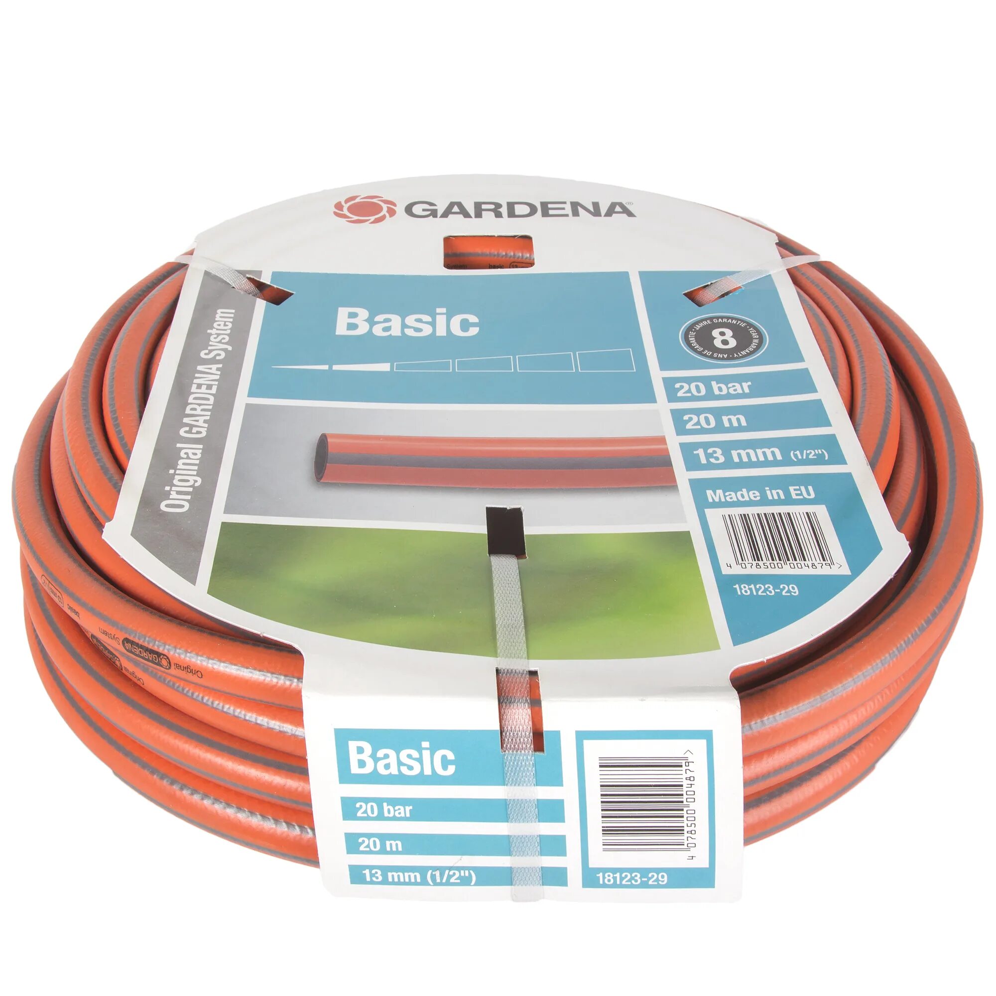 Купить шланг 1 2 для полива. Шланг поливочный Gardena Basic 1/2 20м. Шланг Gardena Basic, 1/2" (13 мм), 20 м. Шланг Gardena Basic 13 мм 1/2 х 20 м 18123-29.000.00. Шланг поливочный Гардена Базик 2.