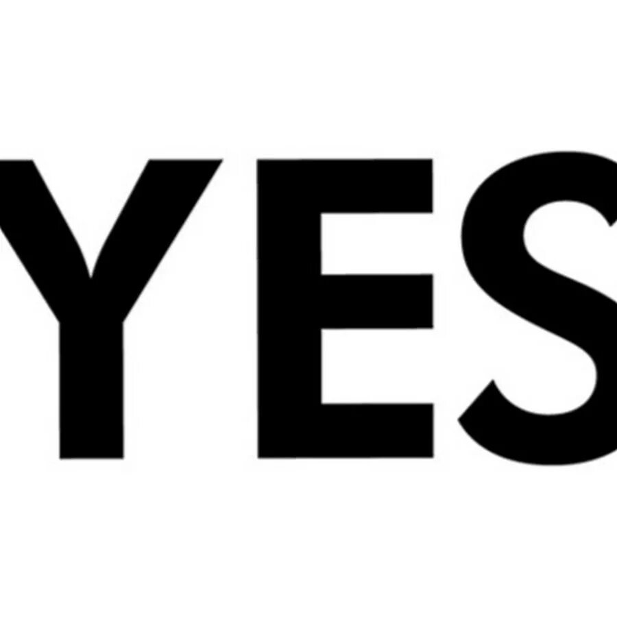 Надпись Yes. Логотип Yes. Yes без фона. Yes на белом фоне.