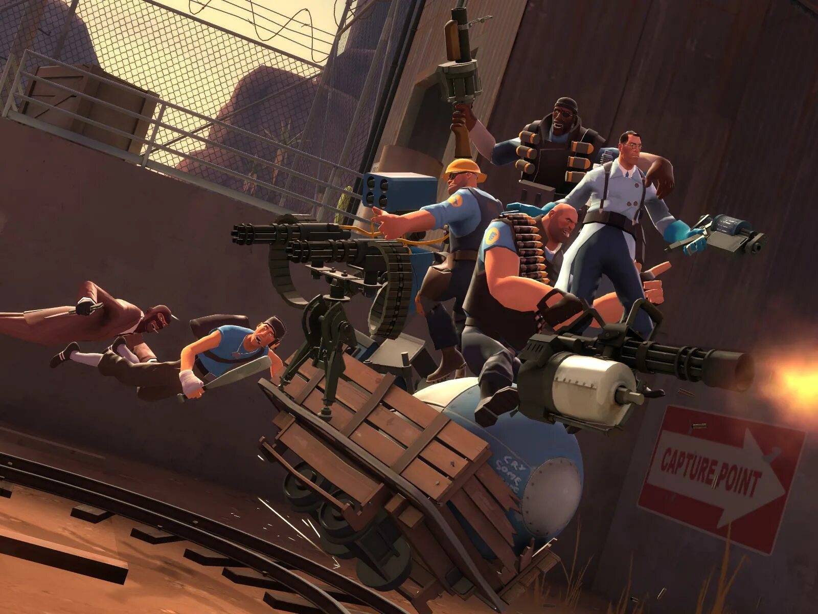 Team fortress 2 отзывы. Тим фортресс 2. VR Team Fortress 2. Goldrush tf2. Team Fortress 2 Goldrush.