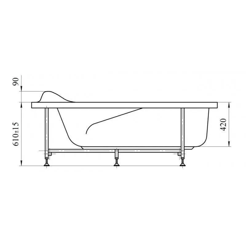 Высота ножек акриловой ванны. Высота ванной от пола стандарт 150х70 стальная. Высота ванны от пола с ножками стандарт акриловая 170х70. Высота ванны от пола с ножками стандарт акриловая 150х70. Высота ванной от пола стандарт 170х70 стальная.