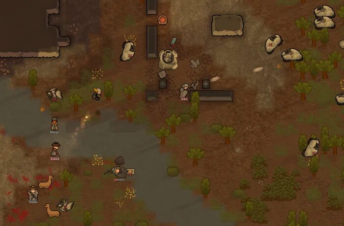 Rimworld как кормить животных. Римворлд Гномы. Жуки римворлд. Гигантский Ленивец римворлд. Римворлд загон для животных.