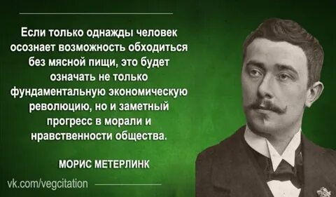 Какой писатель стал вегетарианцем