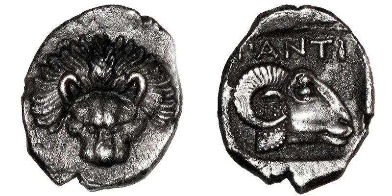 Монета голова льва. Серебряные монеты Пантикапея со львами. Монеты Пантикапея серебро. Монета Пантикапей гемидрахма серебряная. Монета античная гемиобол Пантикапей Лев баран.